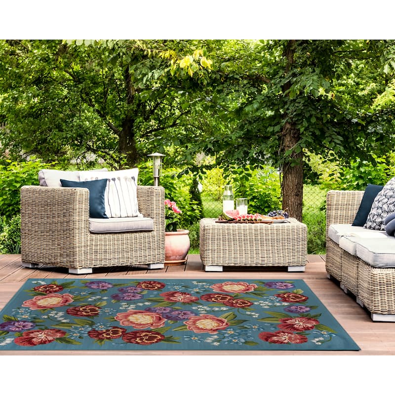 Liora Manne Marina Secret Garden Indoor/Outdoor Area Rug