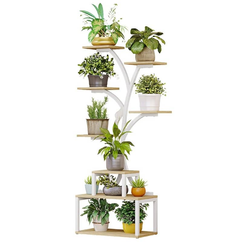 Plant Stand Indoor Plant Shelf - 20.47 x 10.2x 56.5 inches - White