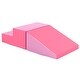 preview thumbnail 6 of 51, 2-Piece Step and Slide Climber for Infants and Toddlers Baby Soft Play Set Foam Blocks - 40" x 20" x 10" (L x W x H) Pink
