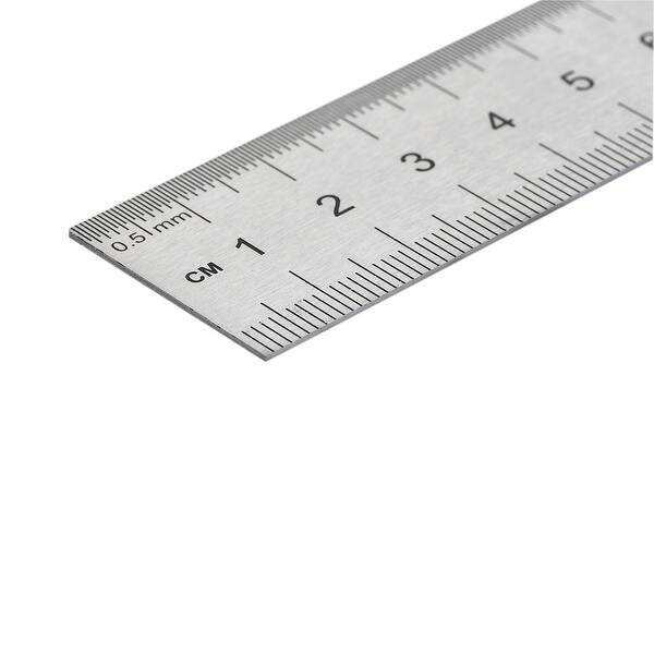 Shop Straight Ruler 30cm 12 Inch Stainless Steel Measuring Tool With Hanging Hole On Sale Overstock 30423352