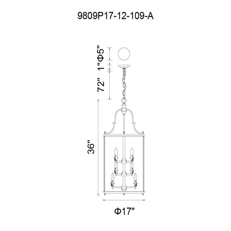 Desire 12 Light Drum Shade Chandelier With Oil Rubbed Bronze Finish - Oil Rubbed Bronze
