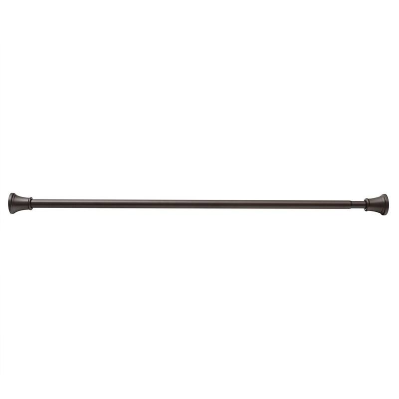 Utopia Alley Adjustable 72-Inch Shower Curtain Tension Rod - Rust-Proof Aluminum with Rubber End Cap, No Drill Installation