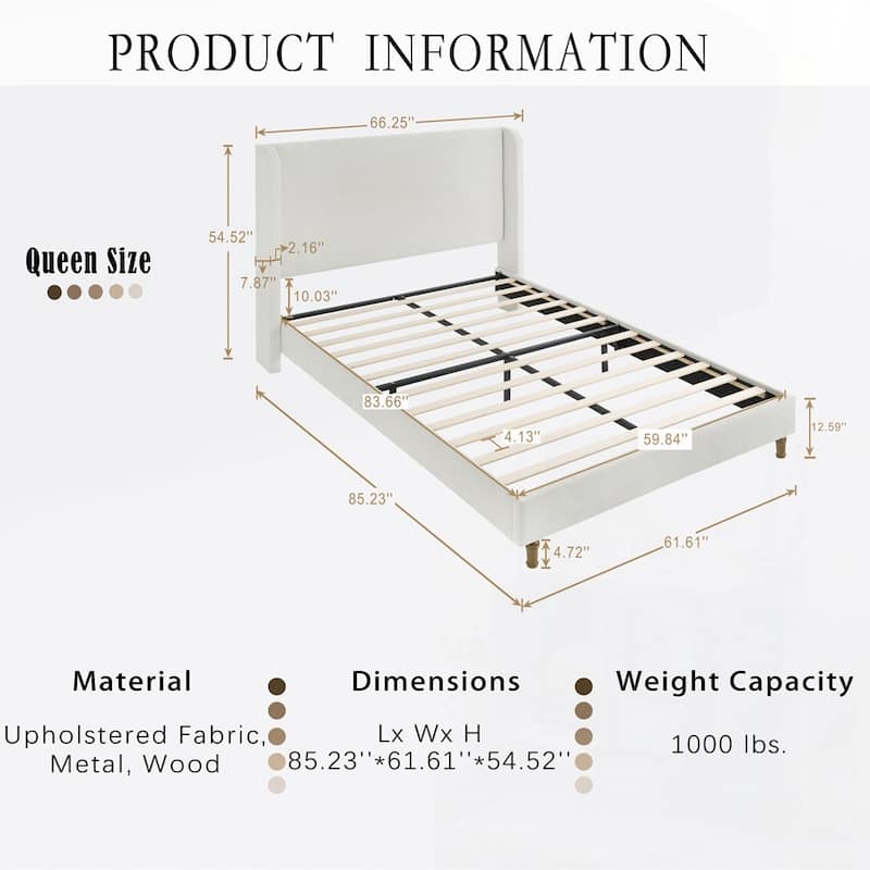 Harper Tall Headboard Upholstered Bed