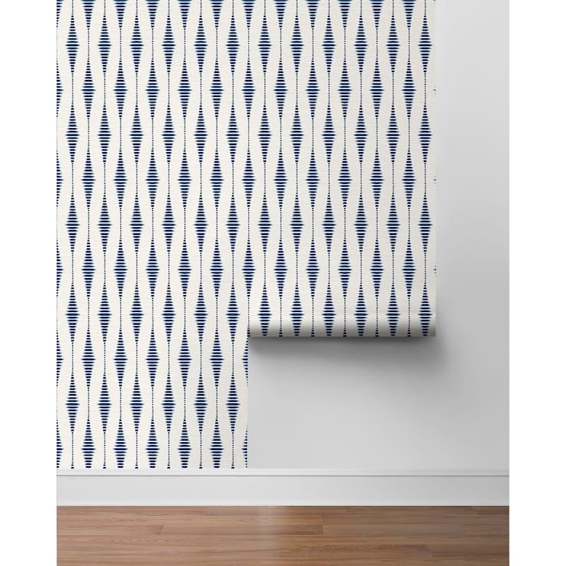 NextWall Striped Ikat Peel and Stick Wallpaper