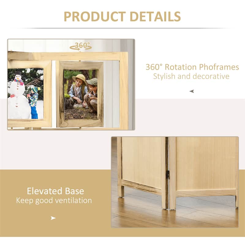 4 Panel Room Divider Privacy Screen