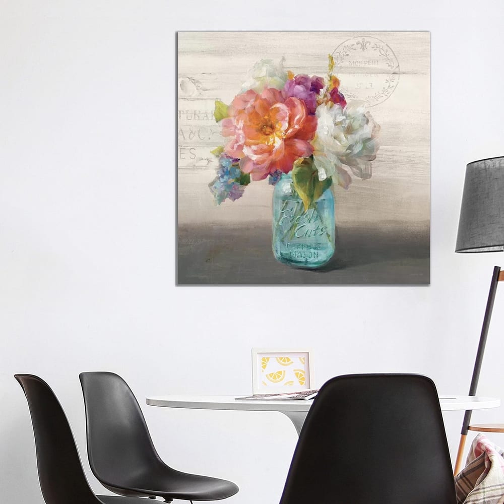 iCanvas "French Cottage Bouquet I" by Danhui Nai Canvas Print