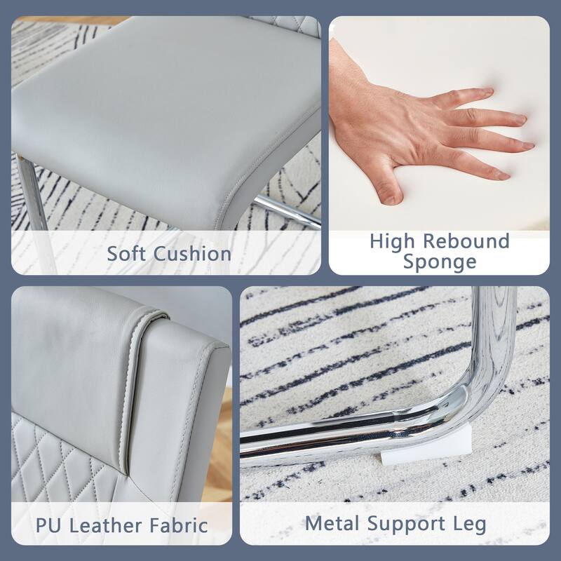 5-Piece Table & Chairs Set with Side Chair, Butterfly Leg Dining Table