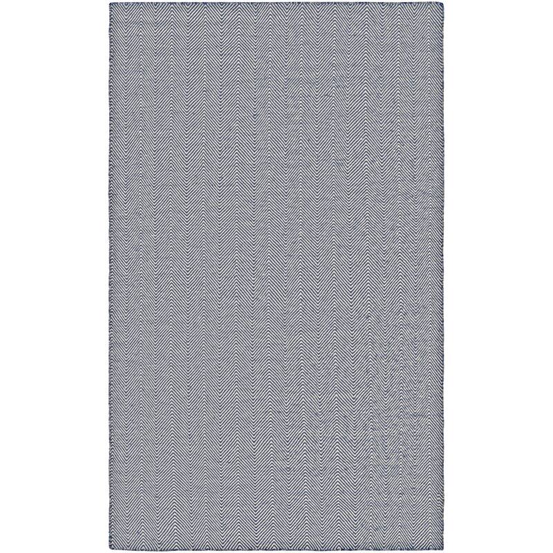 Handmade Villa Chevron Indoor/ Outdoor Reversible Area Rug - 3' x 5' - Navy