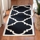 preview thumbnail 13 of 86, SAFAVIEH Handmade Cambridge Rosy Modern Moroccan Wool Rug 2'6" x 10' Runner - Black/Ivory