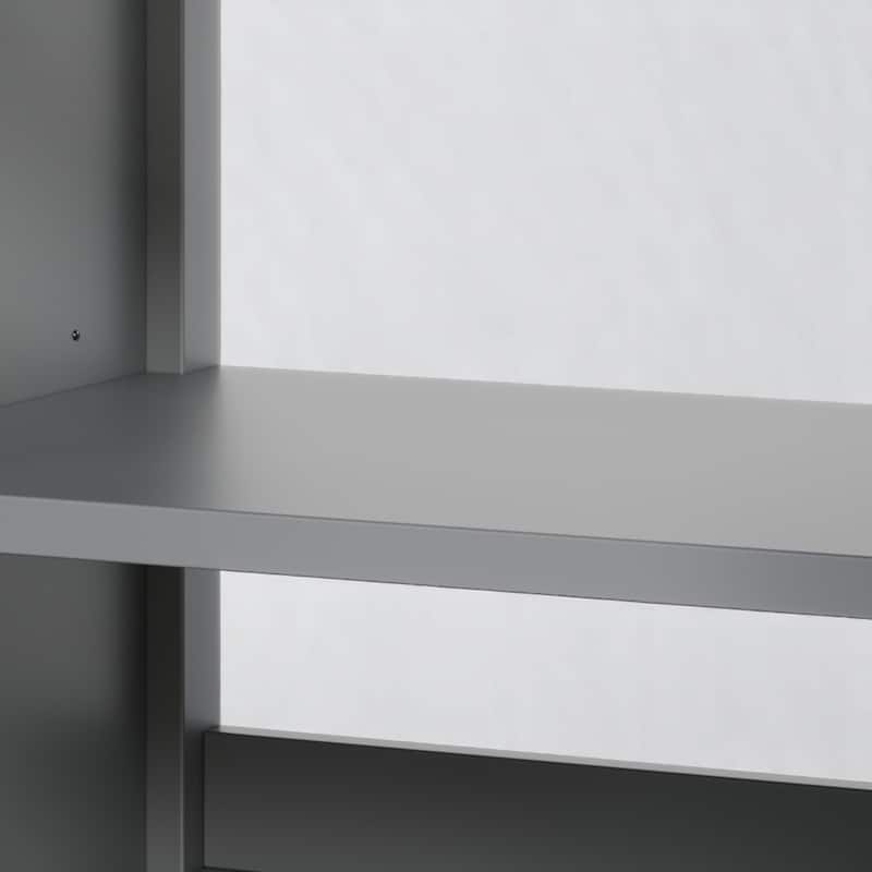 30" Bathroom Vanity with Ceramic Sink, Solid Wood Tapered Legs, Tip-Out Tray & Soft-Close Hinges