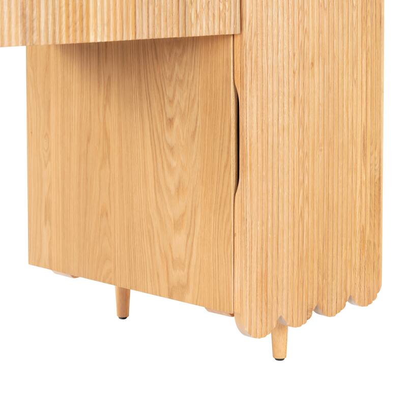SAFAVIEH Couture Kristy Fluted Wood Desk