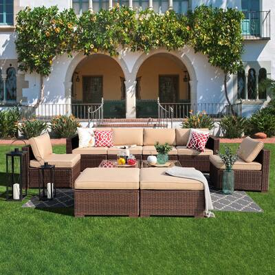 10-piece Wicker Sectional Sofa Set