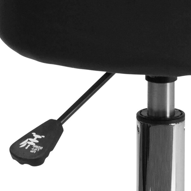 Backless Adjustable Multi-Purpose Ergonomic Stool With Chrome Base