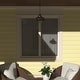 preview thumbnail 7 of 6, Harwich 1 Light Bronze Coastal Outdoor Barn Dome Pendant Clear Glass - 10-in W x 10.75-in H x 10-in D