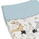 preview thumbnail 4 of 4, Sweet Jojo Designs Changing Pad Cover for the Woodland Toile Collection - Multi