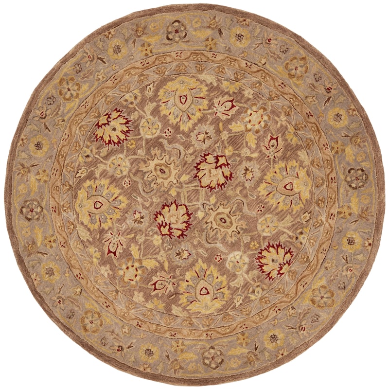 SAFAVIEH Anatolia Karanfila Traditional Oriental Hand-spun Wool Rug