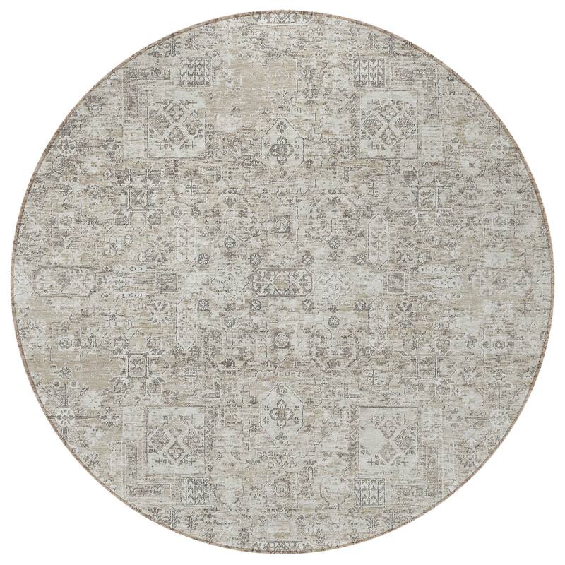 HomeRoots Floral Transitional Rectangle Outdoor Rug