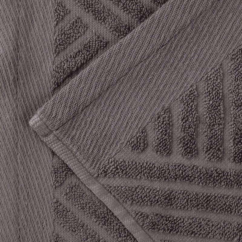 Superior Basketweave Egyptian Cotton Jacquard 3 Piece Assorted Towel Set