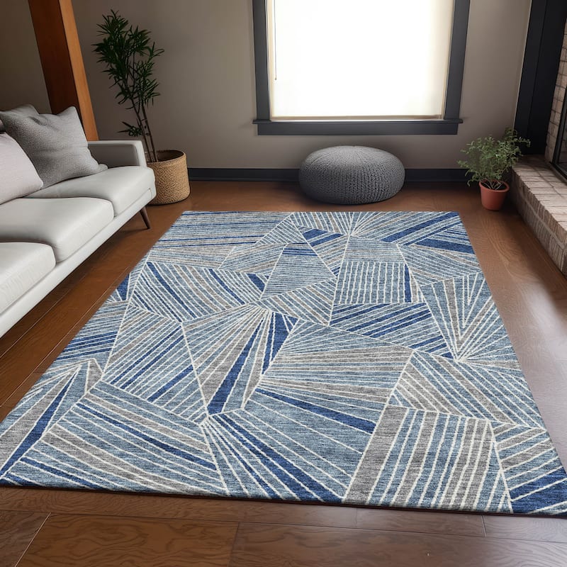 Premium Washable Super Soft Modern Mosaic Mayfield Rug