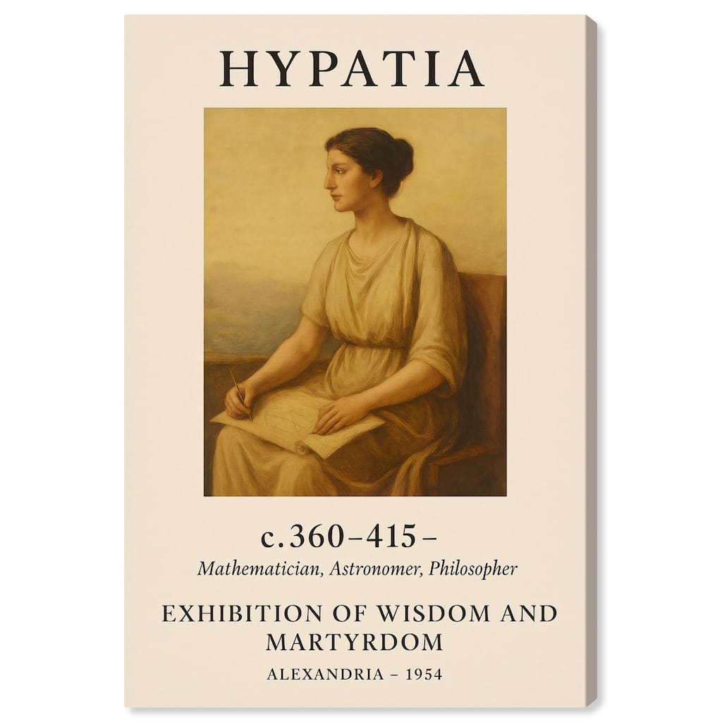 Early Female Scientist Canvas by Art Remedy, Gallery Wrapped