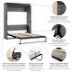 preview thumbnail 7 of 22, Orion 67W Queen Murphy Bed by Bestar