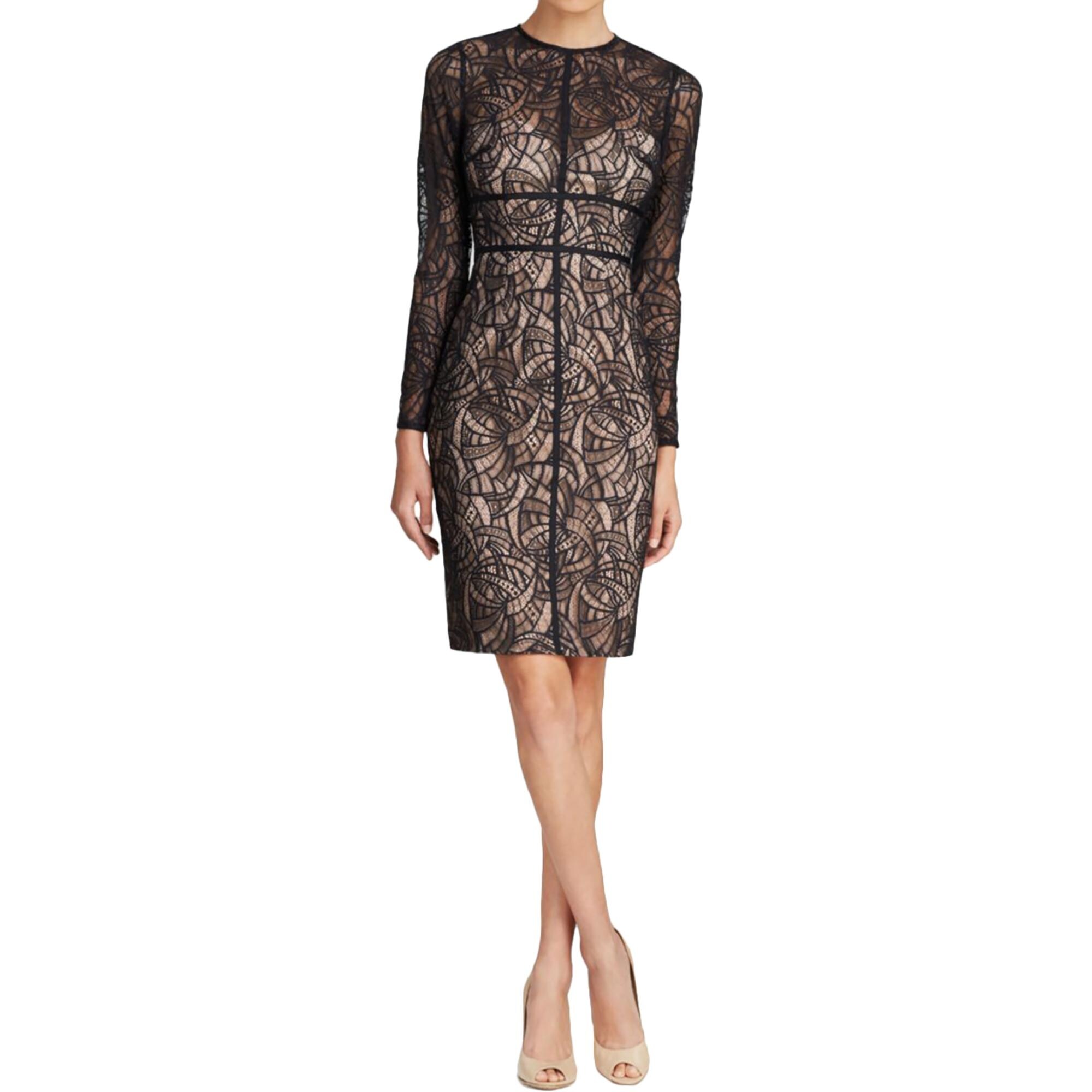 ml monique lhuillier claire lace dress