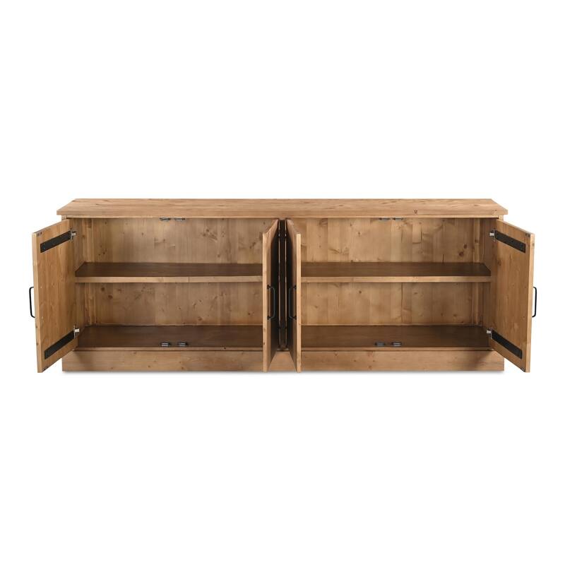 NADAAL STUDIOS Arvid, Solid Wooden Sideboard, Honey Pine