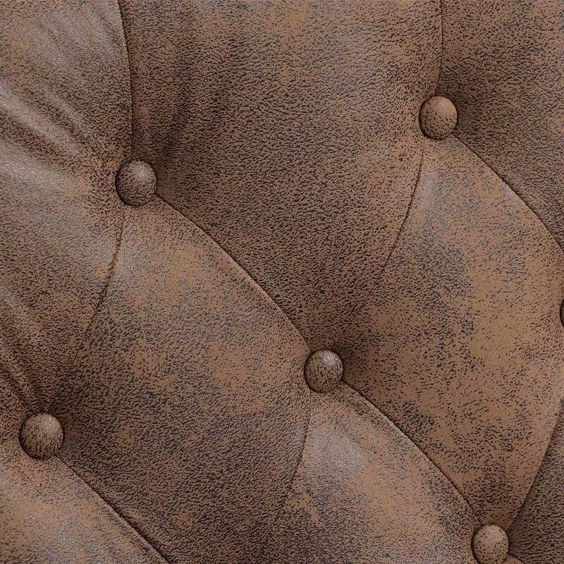 Transitional Wingback Accent Chair Armchair with Sturdy Wood Legs