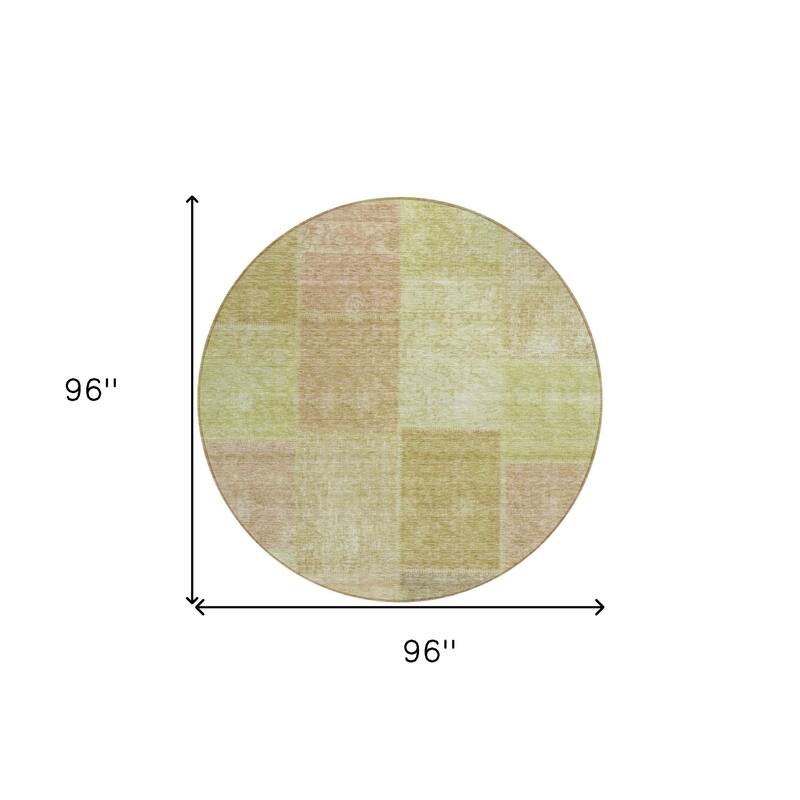 HomeRoots Patchwork Transitional Rectangle Outdoor Rug
