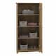 Cabot Espresso Oak Tall Storage Cabinet with Doors
