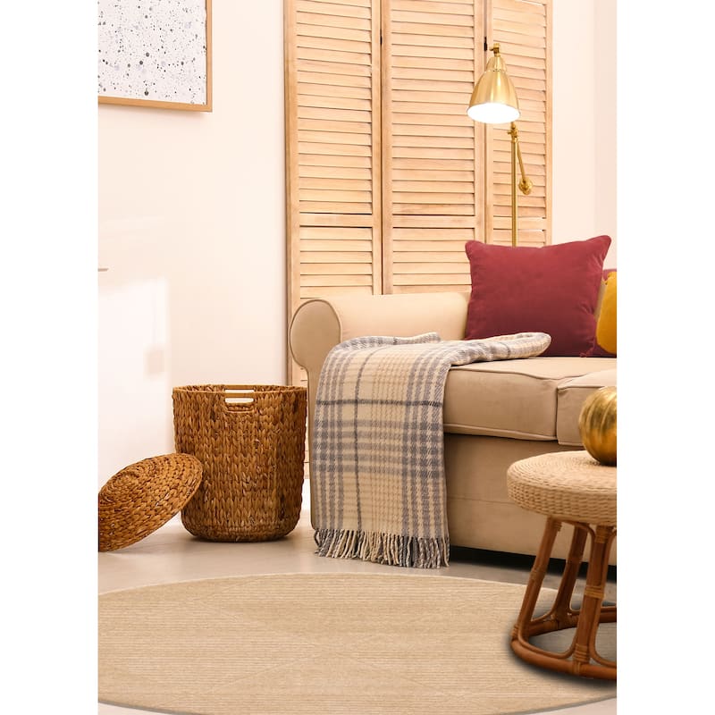 Kashkuli Gabbeh Tan Rug 4'0" x 4'0" - 4'0 x 4'0