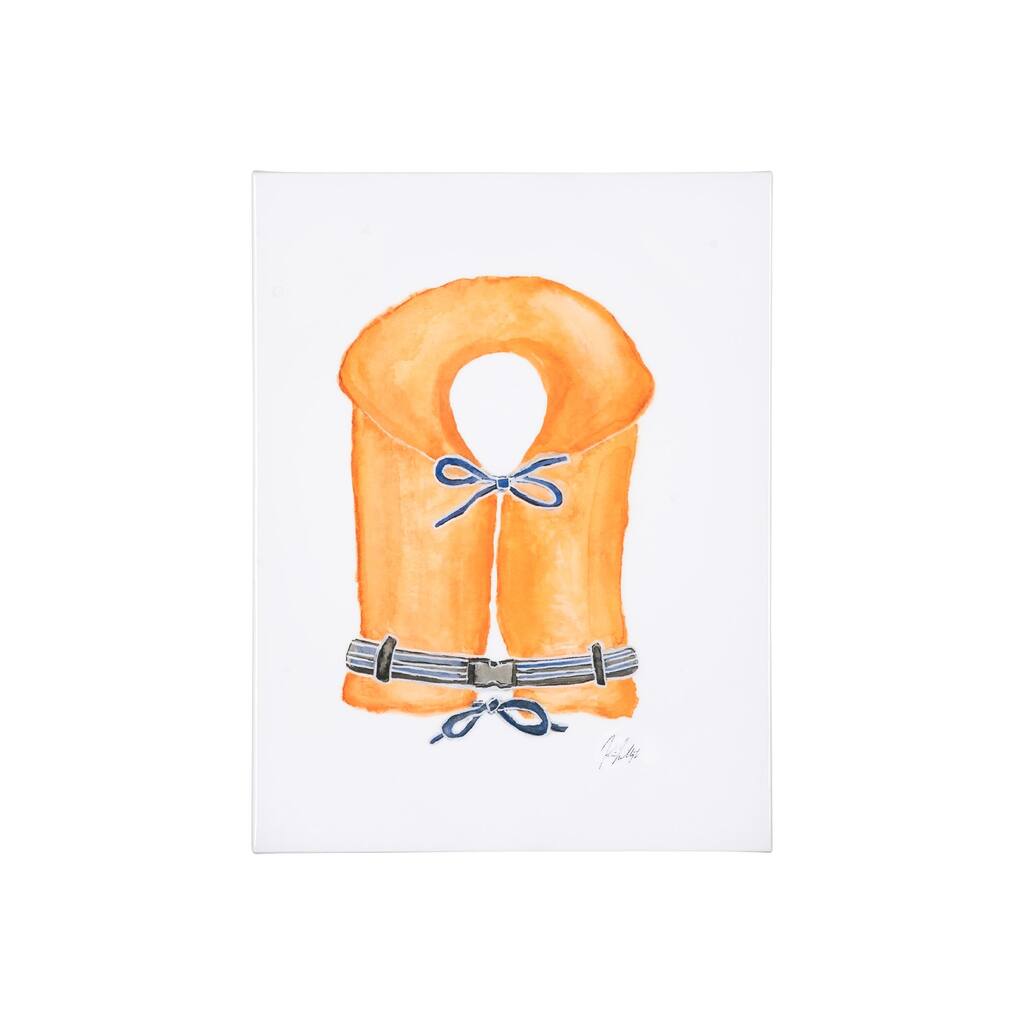 Lifejacket II (20 x 26) Canvas Art Print