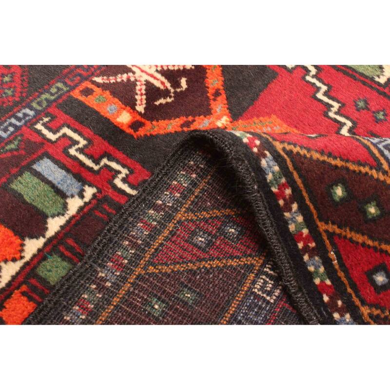 ECARPETGALLERY Hand-knotted Teimani Black Wool Rug - 2'9 x 4'8