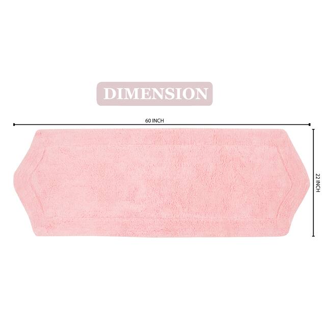 Home Weavers Waterford Collection Absorbent Cotton Machine Washable and Dry Runner Rug