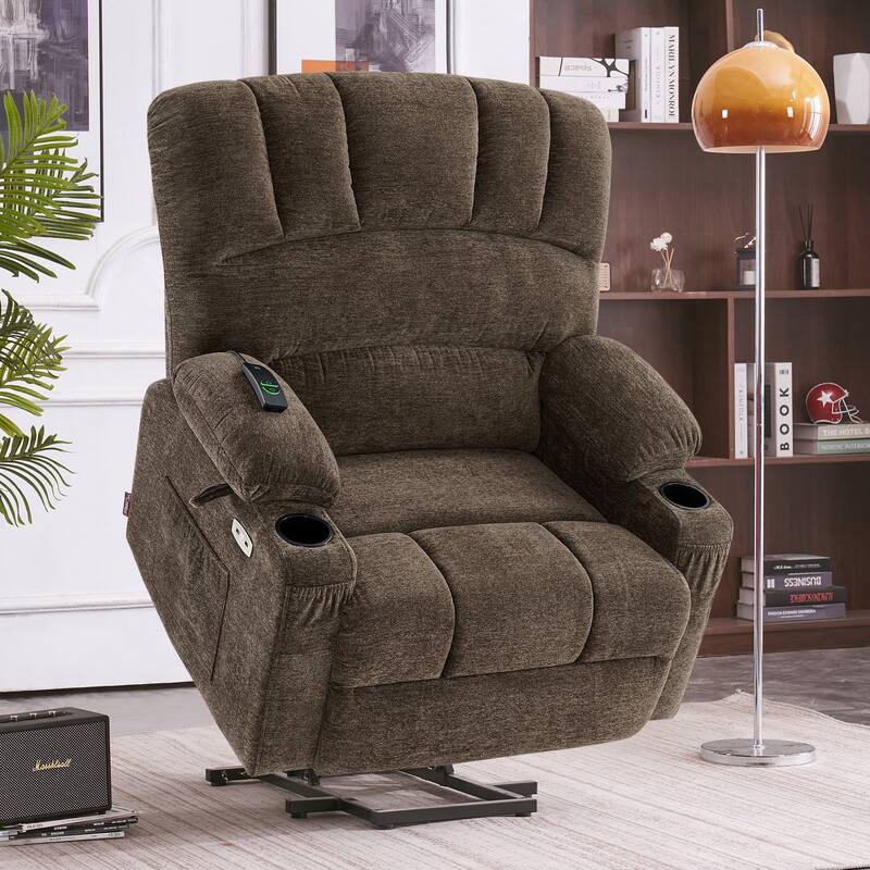 MCombo Power Lift Recliner Chair with Massage and Heat for Big Elderly ...