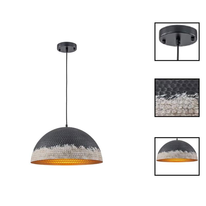 15.75" Hangable light destressed island lights metal pendant light