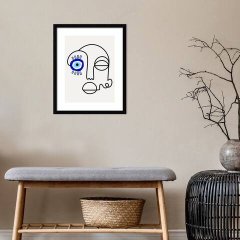 No Evil Allowed by Shatha Al Dafai Framed Wall Art Print