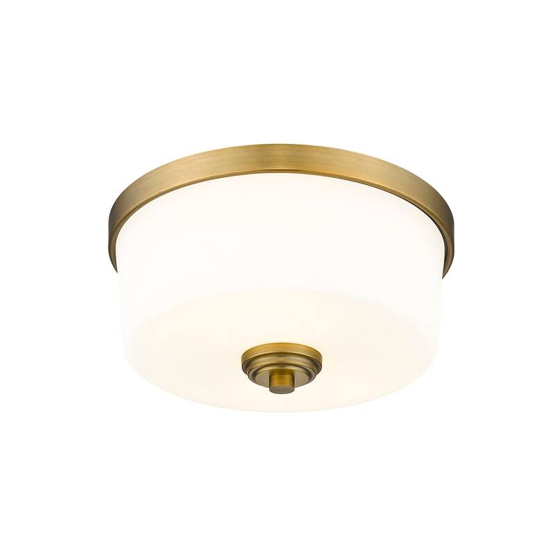 Bellevue Paula 2 Light 12" Wide Flush Mount Drum Ceiling Fixture
