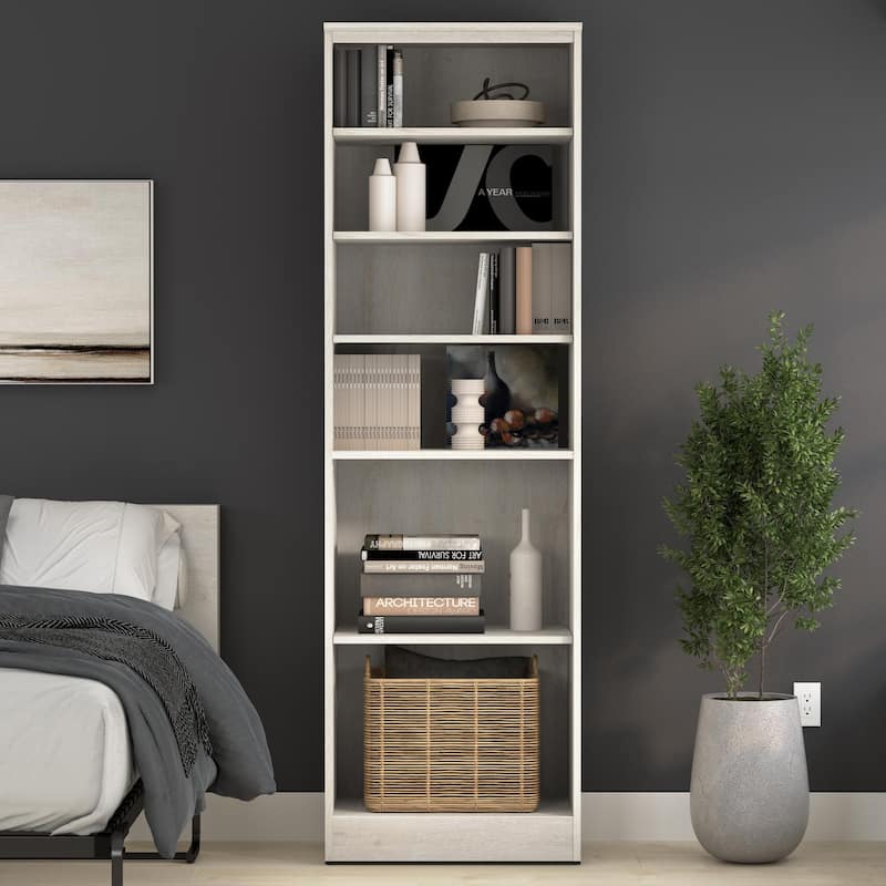 Key West 25W Closet Organizer, Storage Shelving Unit by Bestar - Linen White Oak