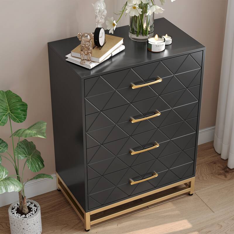Dresser for Bedroom with 4 Drawer
