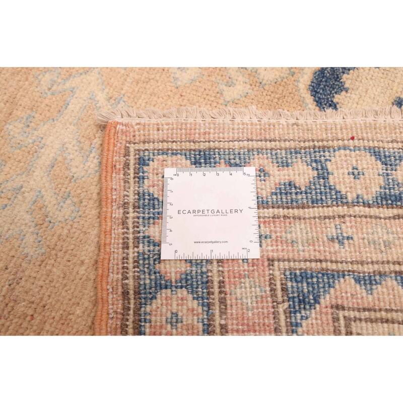 ECARPETGALLERY Hand-knotted Finest Ghazni Tan Wool Rug - 9'7 x 12'3