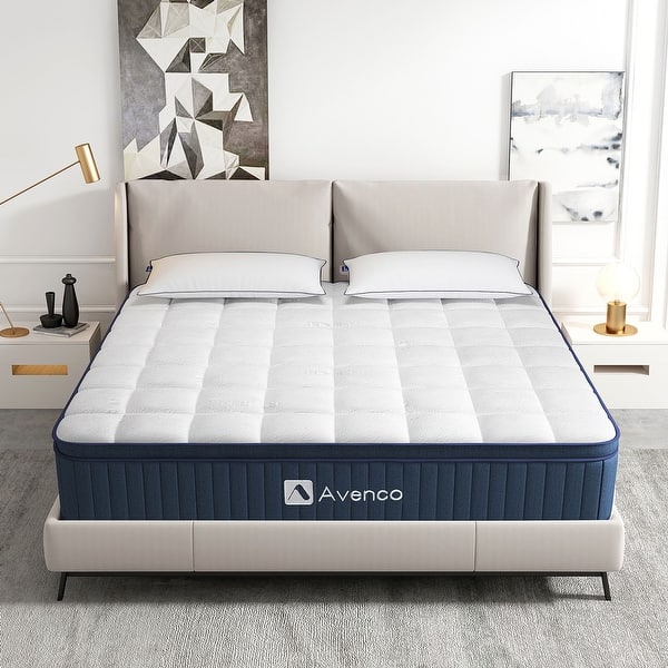 Avenco 12 Inch Memory Foam Hybrid Mattress in a Box with Medium Firm
