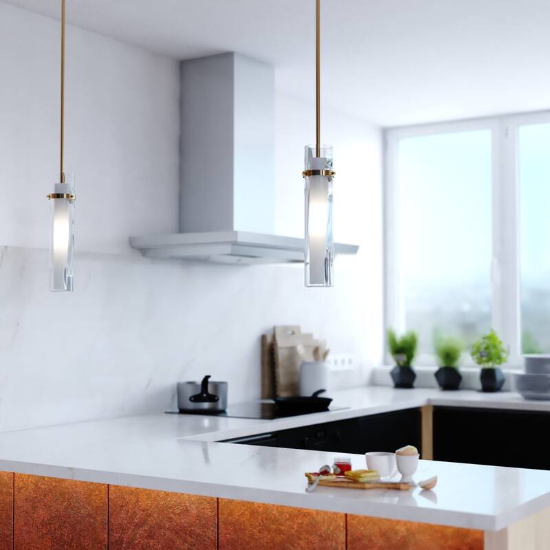 Vilo Contemporary Mini Pendant Ceiling Light White Glass