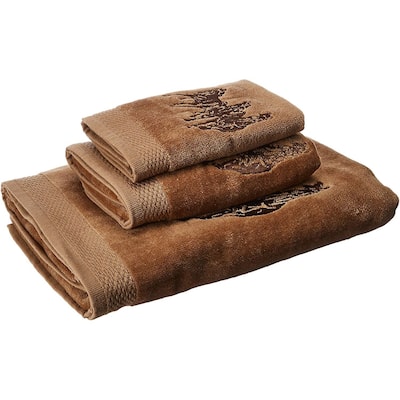 Paseo Road by HiEnd Accents Embroidered 3-Horse Towel Set, 3PC