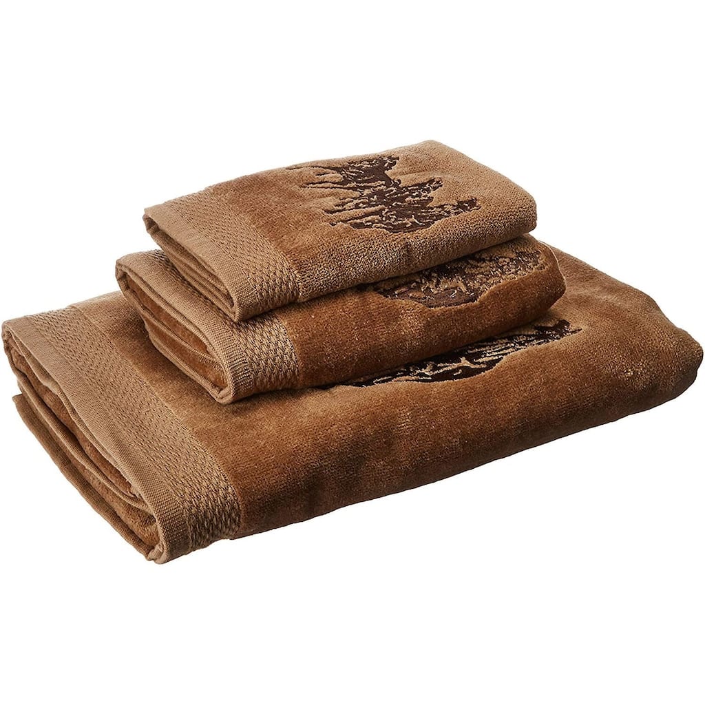 Paseo Road by HiEnd Accents Embroidered 3-Horse Towel Set, 3PC