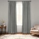 preview thumbnail 56 of 81, Exclusive Fabrics Textured Faux Dupioni Silk Thermal Blackout Curtains (1 Panel) 50 X 108 - Storm Grey