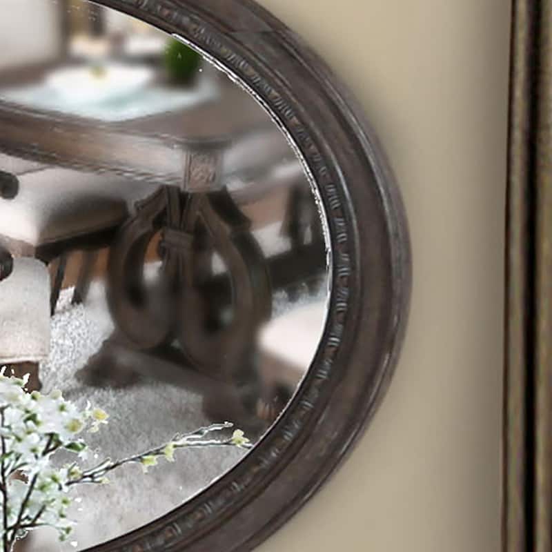 Cornerways Rustic Brown 49-inch Wood Floating Mirror by The Gray Barn