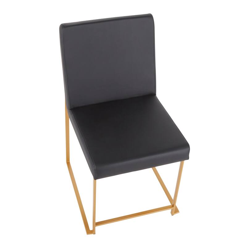 Silver Orchid Forrest Gold High Back Dining Chair - Set of 2