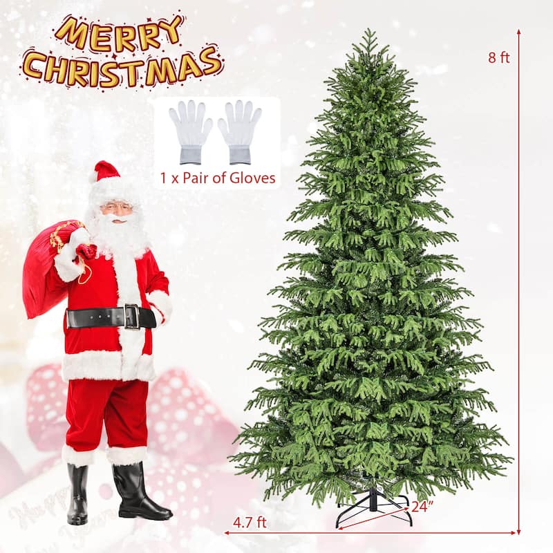 Costway 6/7/8 FT Artificial Christmas Tree with 270 LED Lights, 746 - See Details
