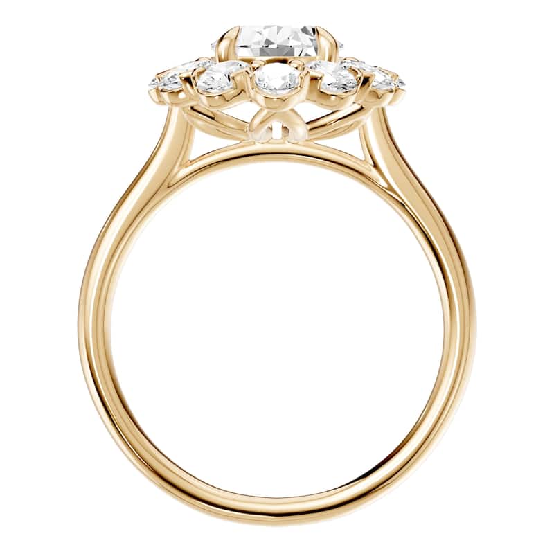 AEON Seraphine Spark Oval 2.50ct Lab Grown Diamond Cluster Double Halo Ring